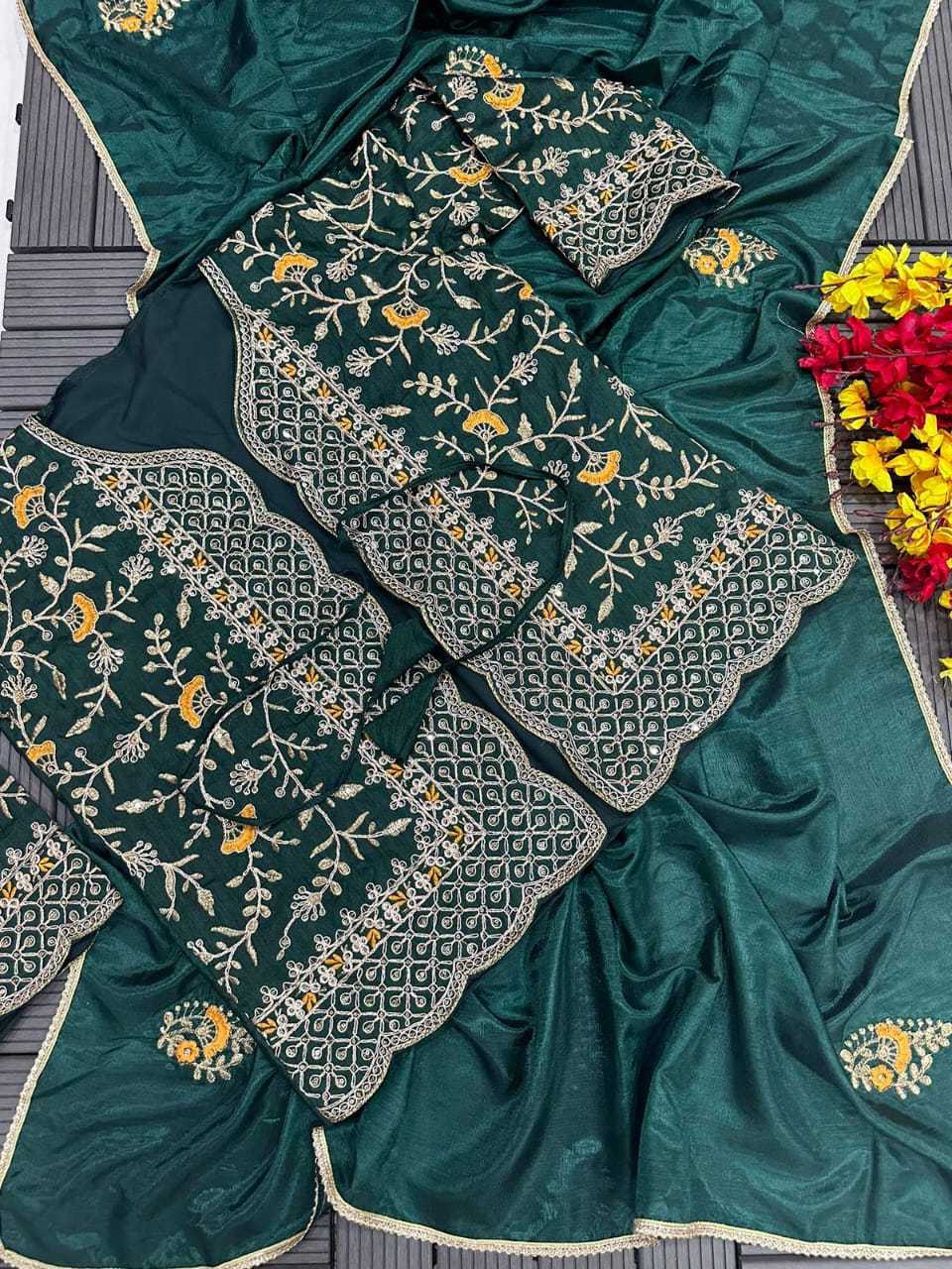 YNF DOLA SILK RJK EMBROIDERY WHOLESALE SAREES MANUFACTURER